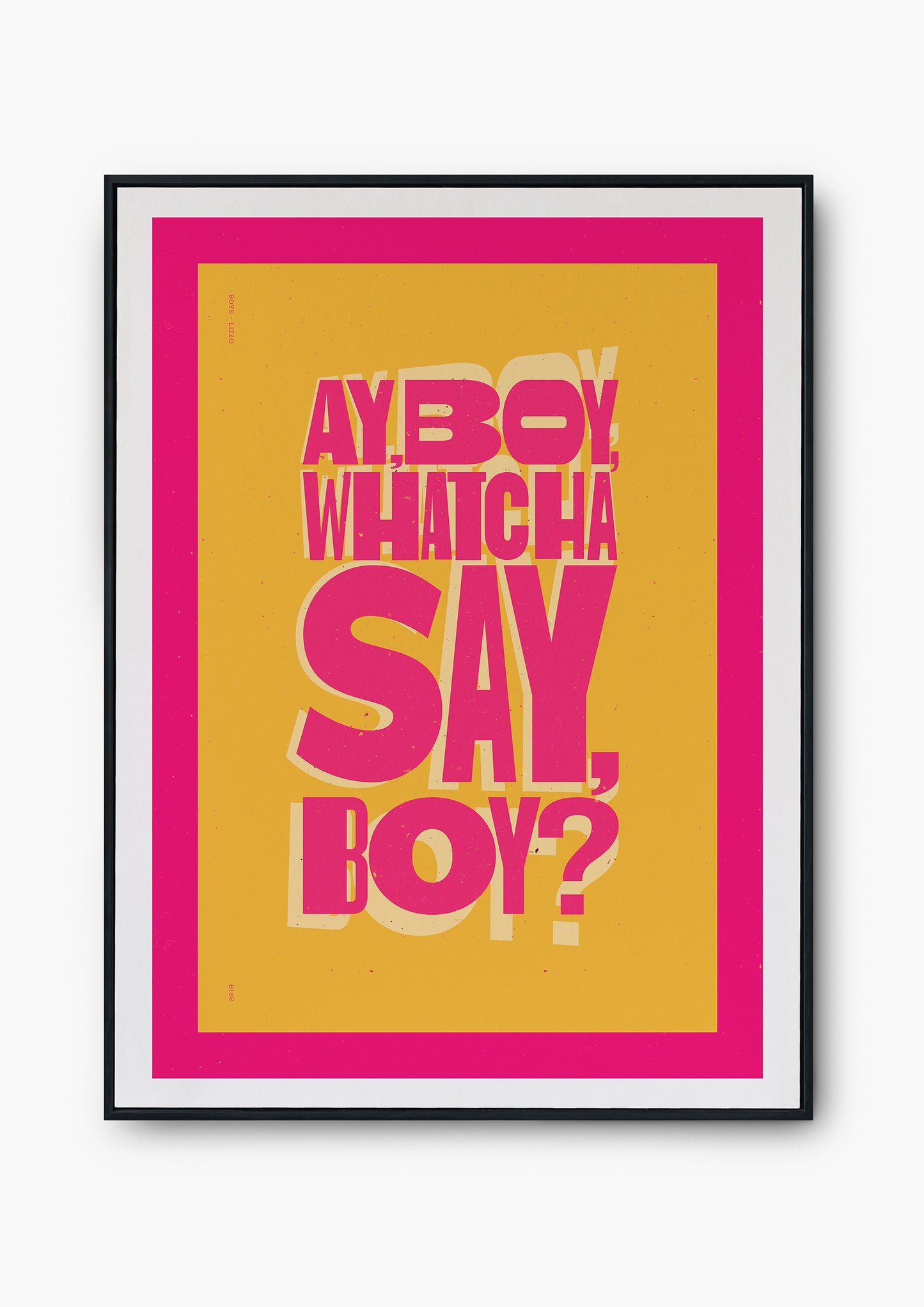 Lizzo: Boyz - Lyrics Prints.